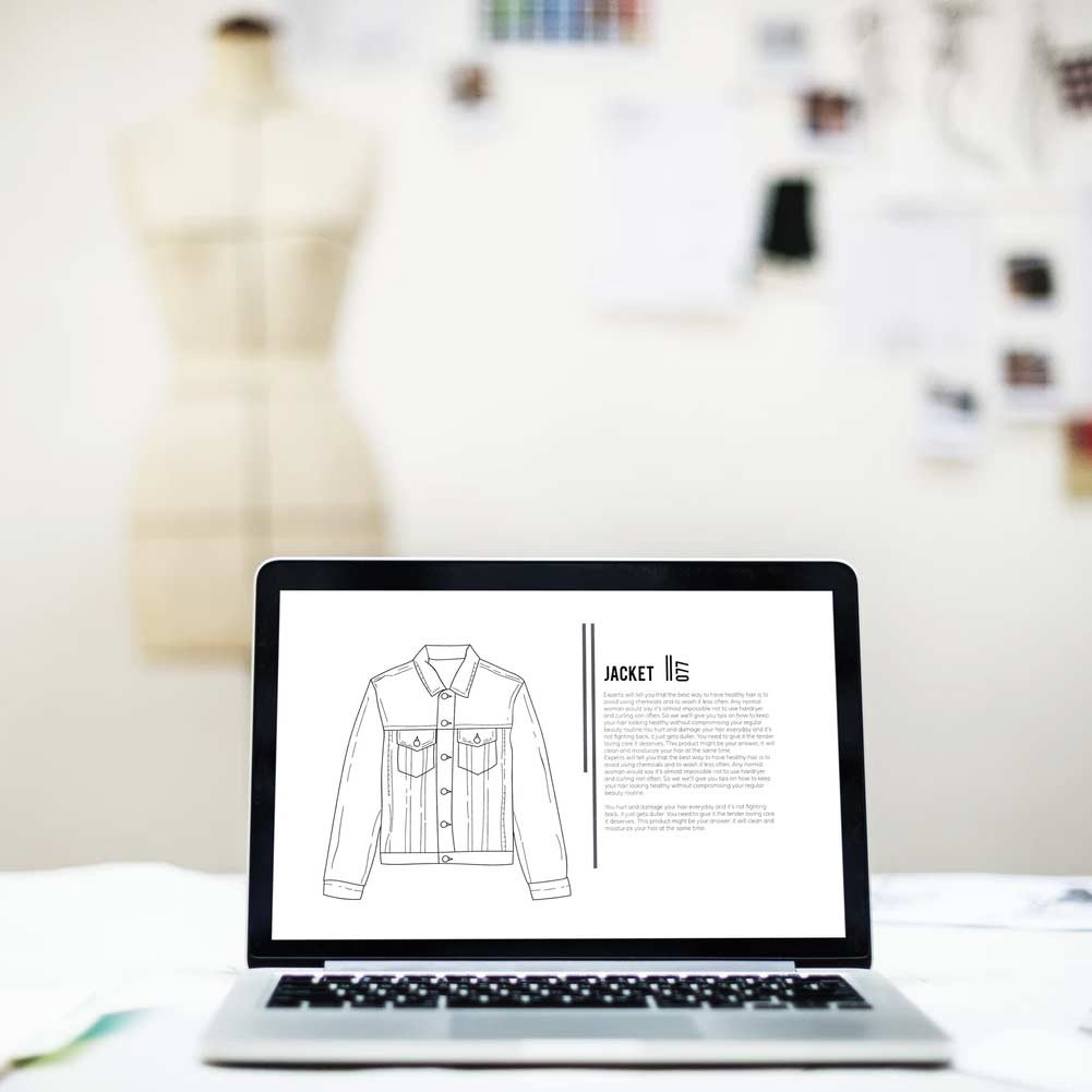 graphic design on notebook